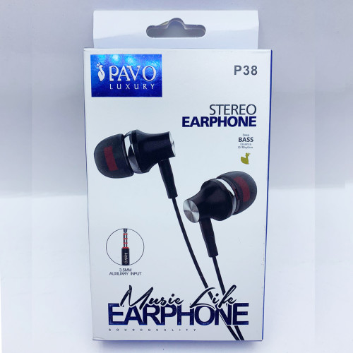 Pavo Luxury P38 music Life Stereo Earphone